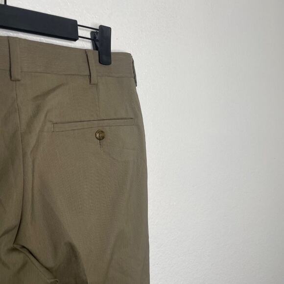 Axist Mens Dress Pants Size 30 Light Brown Slim Workwear Business Pleated - Picture 15 of 15